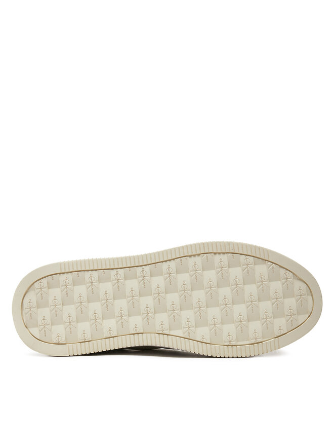 Calvin Klein Jeans Снікерcи Calvin Klein Jeans Bold Platf Low Lace Mix In Mtl YW0YW01471 Бежевий
