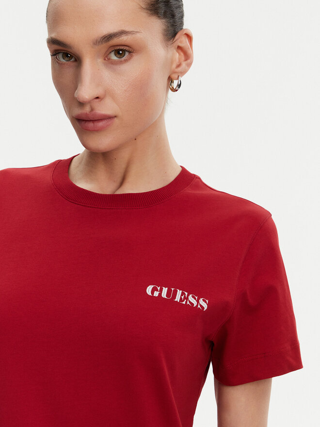 Guess Guess Marškinėliai W5RI04 I3Z14 Raudona Regular Fit