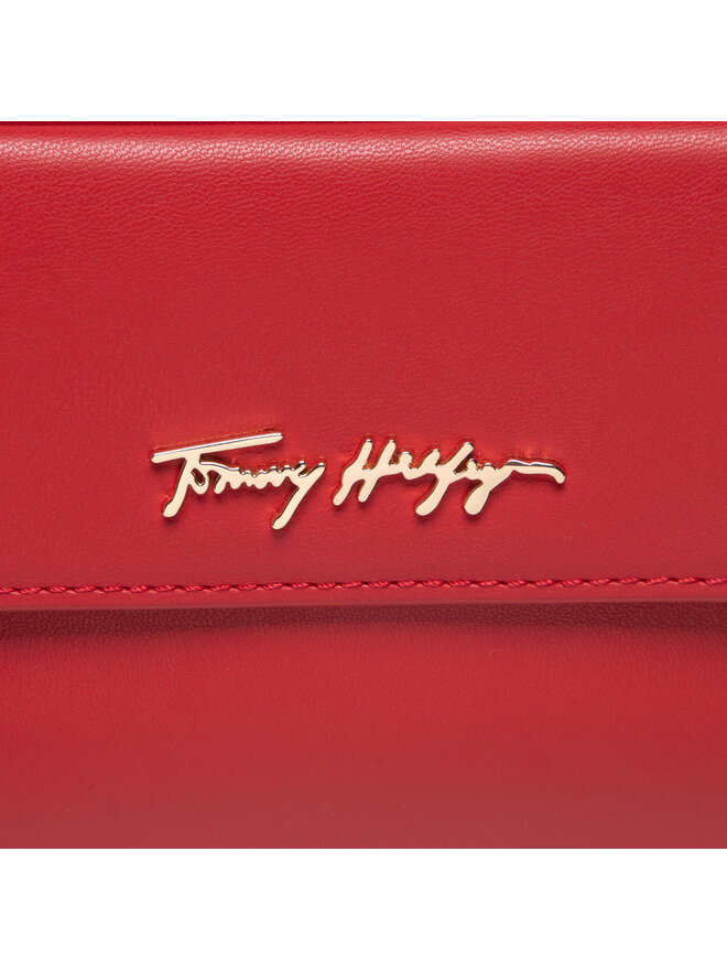 Tommy Hilfiger Ročna torba Tommy Hilfiger Iconic Tommy Camera bag Sign AW0AW10958 Rdeča