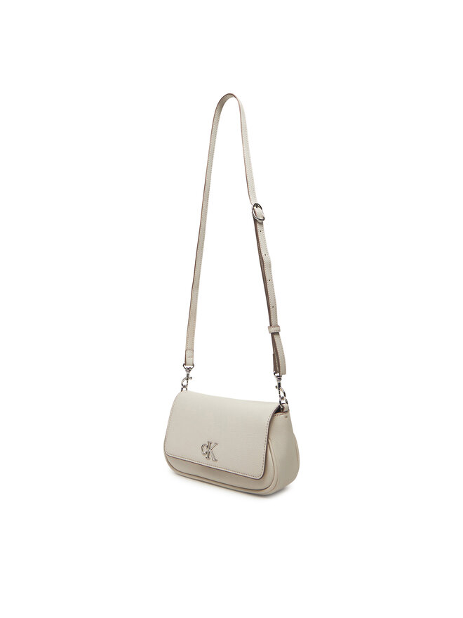Calvin Klein Jeans Geantă Calvin Klein Jeans Minimal Monogram Shoulder Bag20 LV04K3134G Écru