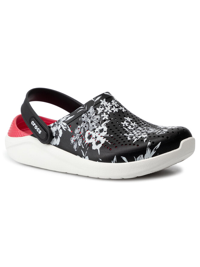 Crocs black floral hot sale