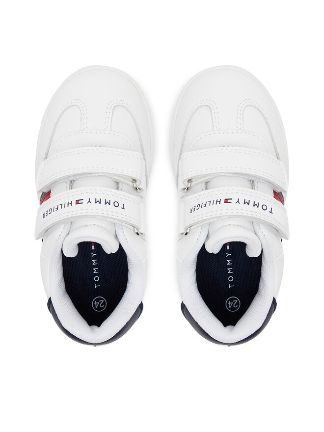 Tommy Hilfiger Αθλητικά Tommy Hilfiger Stripes Low Cut Velcro Sneaker T1X9-33839-1355 M Λευκό
