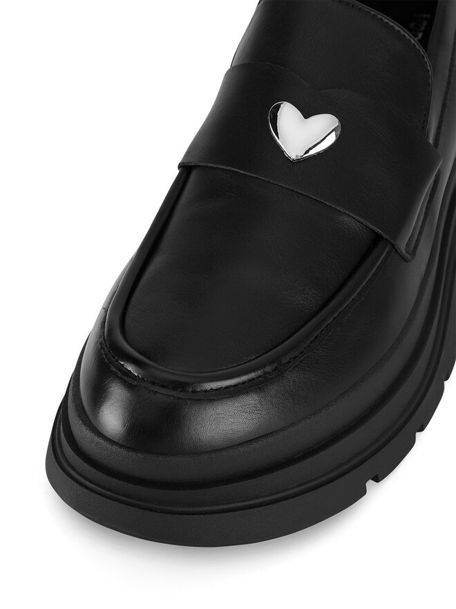DeeZee Loafersy DeeZee 20253-5B Czarny