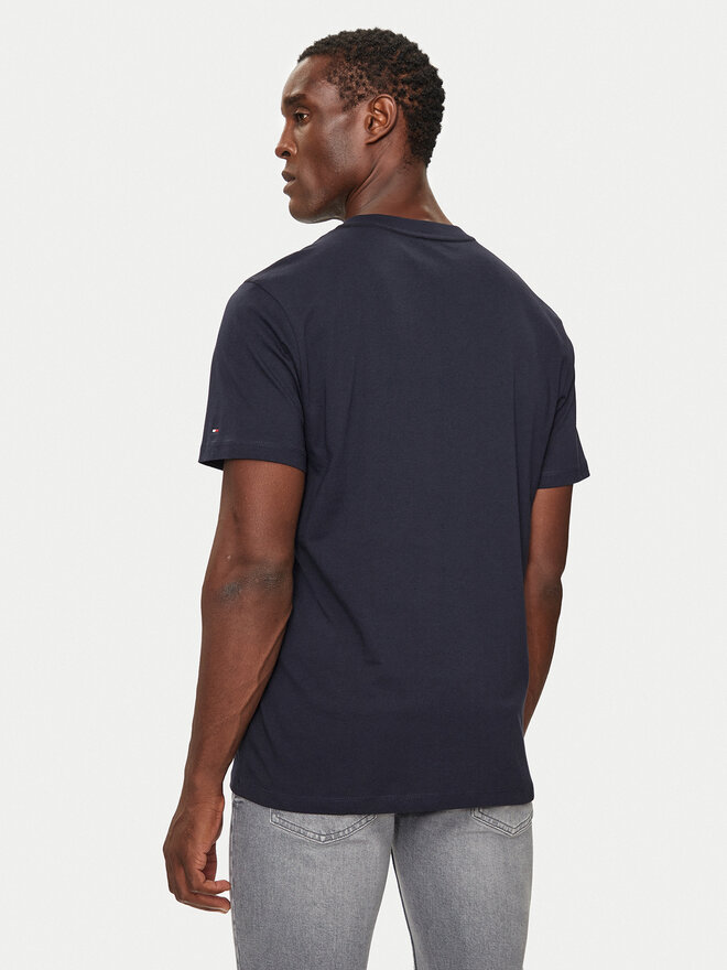 Tommy Hilfiger Tommy Hilfiger Majica UM0UM03344 Mornarsko modra Regular Fit