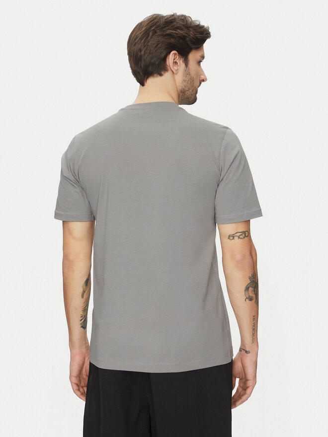 adidas adidas T-Shirt Lounge Slides Graphic Pocket JC5284 Grau Regular Fit