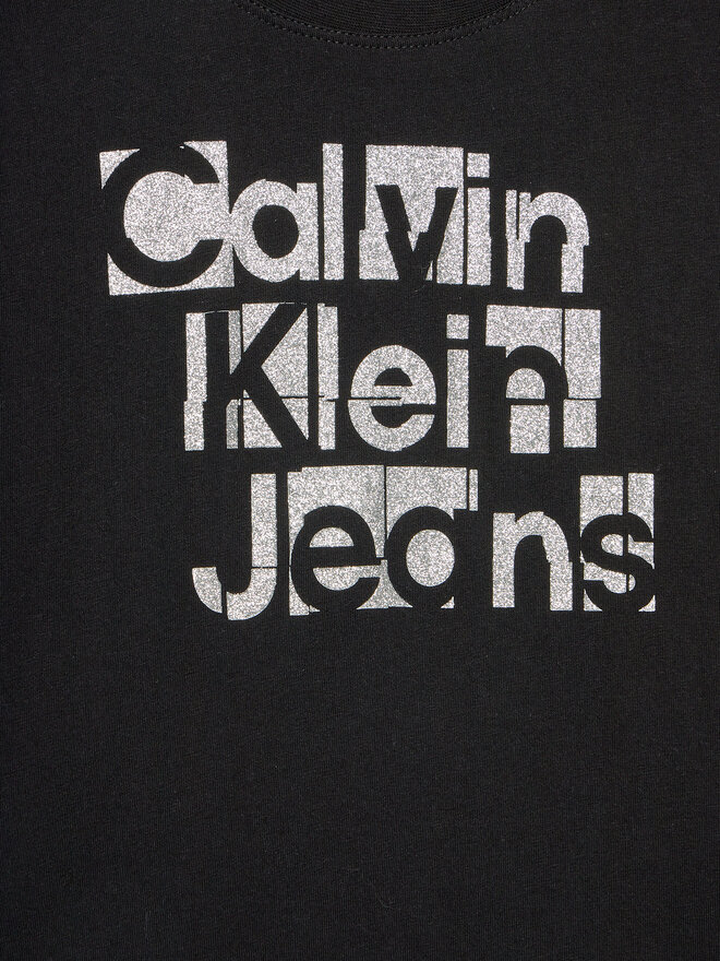 Calvin Klein Jeans Calvin Klein Jeans T-Shirt Metallic IG0IG02340 Schwarz Regular Fit