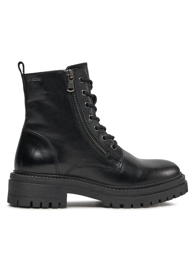 Geox Schnürstiefeletten Geox D Iridea F D16HRF 00043 C9999 Schwarz