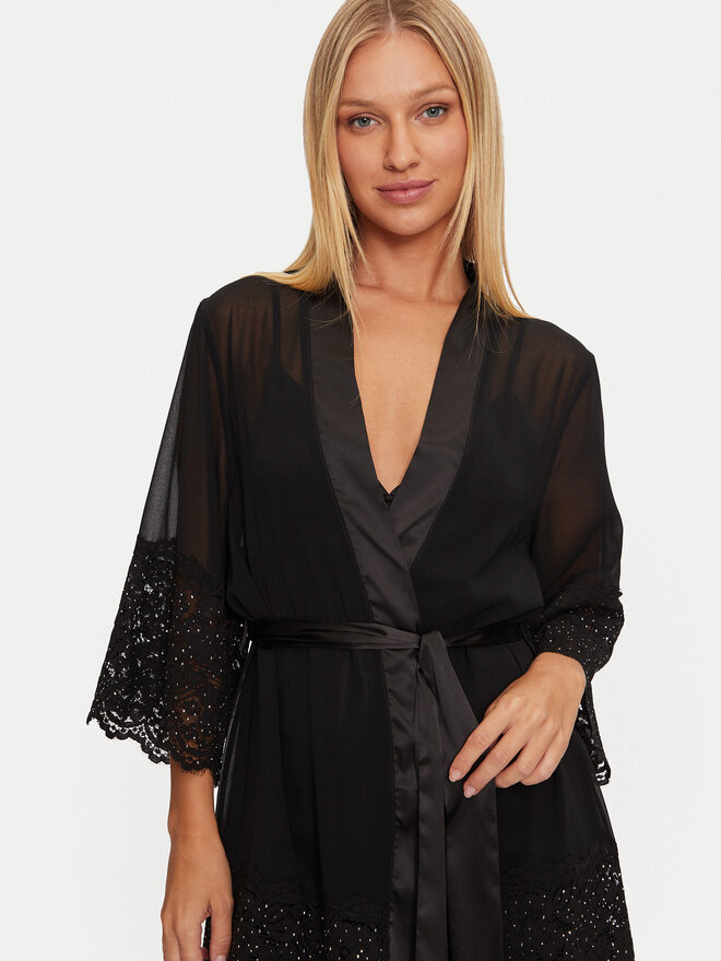 Guess Guess Bademantel Monica O4BX18 WFFQ0 Schwarz