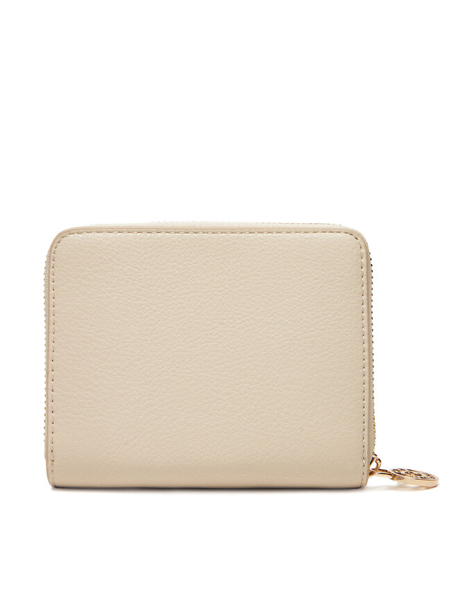 Tommy Hilfiger Kleine Damen Geldbörse Tommy Hilfiger Th Distinct Med Za AW0AW17473 Écru