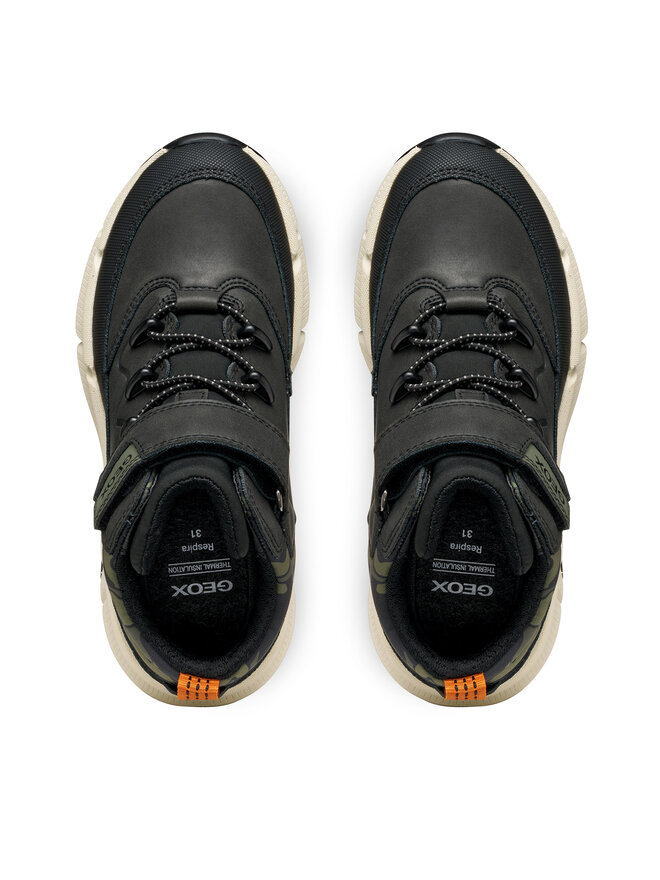 Geox Kozačky Geox J Flexyper Plus J36LCG 0MEMN C0033 S Černá