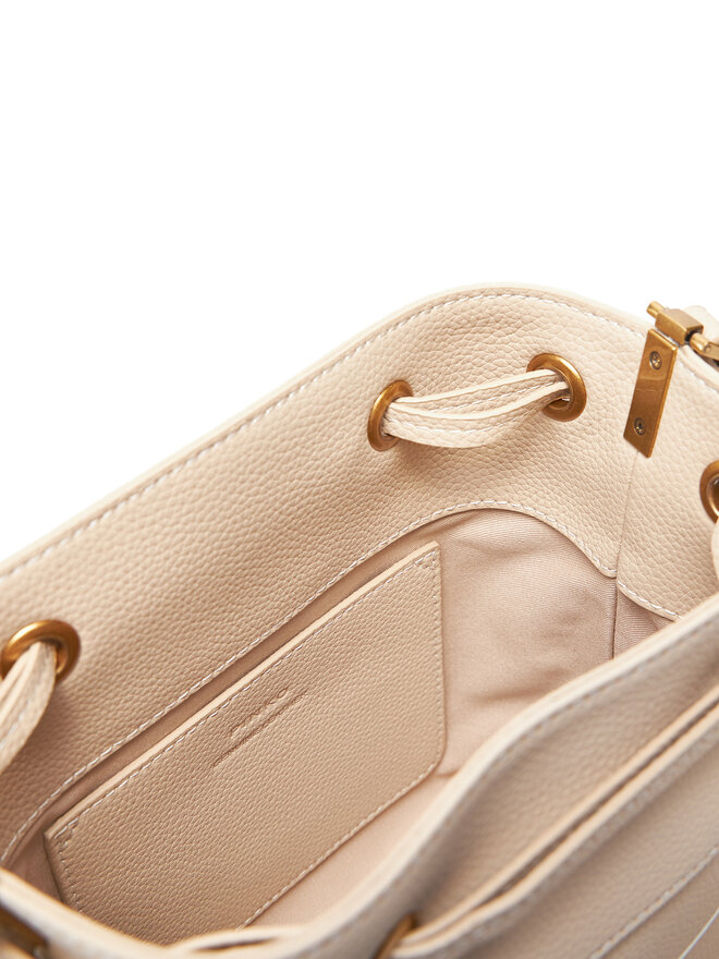 PINKO Kabelka PINKO Secchiello Mini PE 25 PLTT 104303 A29Q Béžová