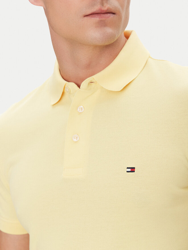 Tommy Hilfiger Tommy Hilfiger Pólóing 1985 MW0MW17771 Sárga Slim Fit
