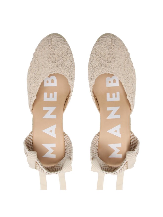 Manebi Espadrilles Manebi Wedge Espadrilles G 4.3 WV Beige