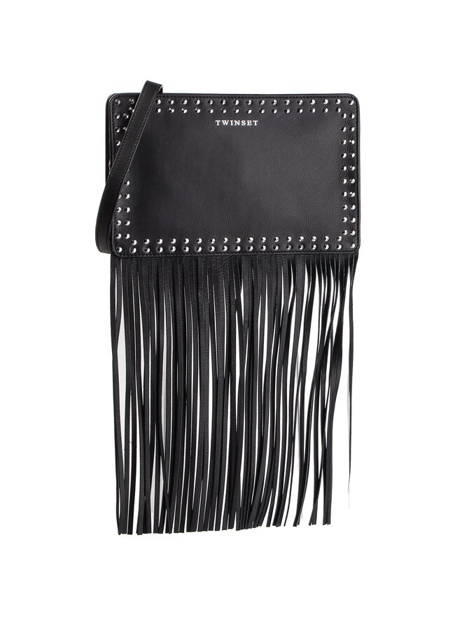 TWINSET Handtasche TWINSET Tracolla Con Zip AS8PCC Schwarz