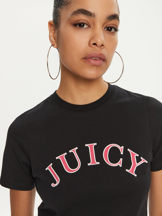 Juicy Couture Juicy Couture Футболка College Gf JCSCT224414 Чорний Regular Fit
