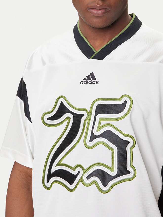 adidas adidas Футболка Football JY2762 Білий Oversize