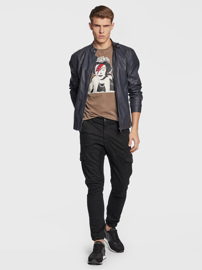 Guess Guess Marškinėliai Queen M3RI1U KBDL0 Ruda Regular Fit