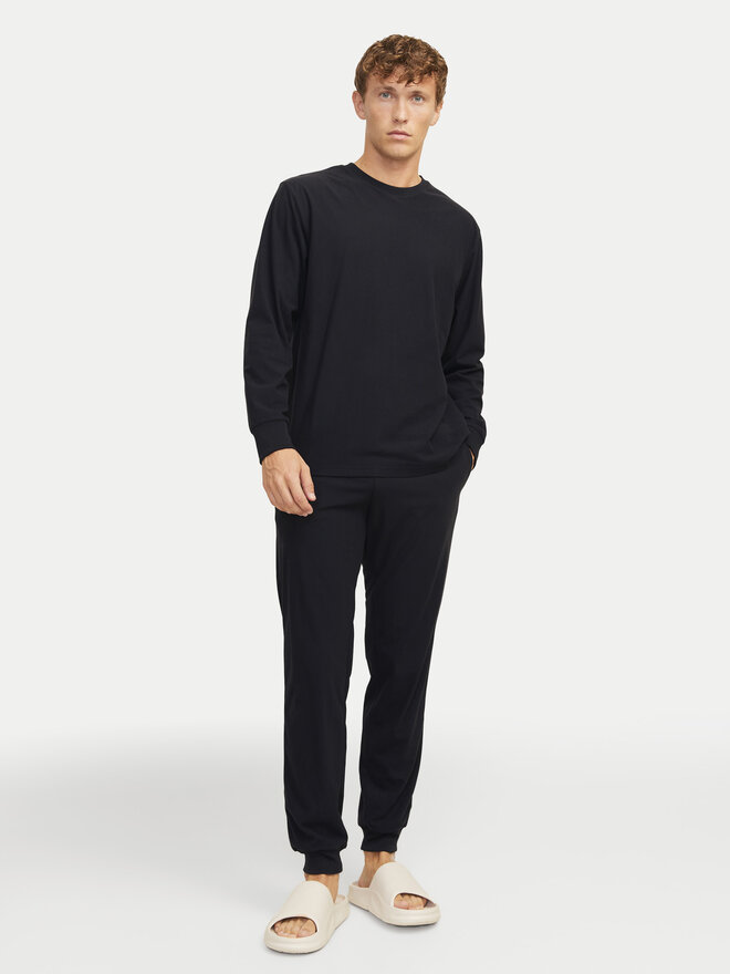 Jack&Jones Jack&Jones Pidžama Solid 12268536 Crna Loose Fit