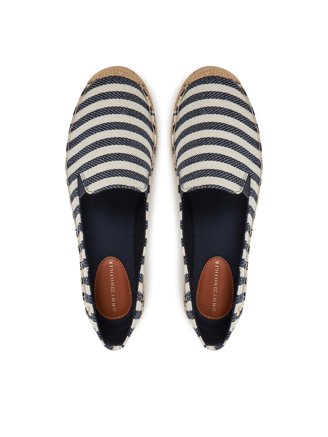 Tommy Hilfiger Espadryle Tommy Hilfiger Nautical Stripe Espadrille FW0FW08653 Kolorowy