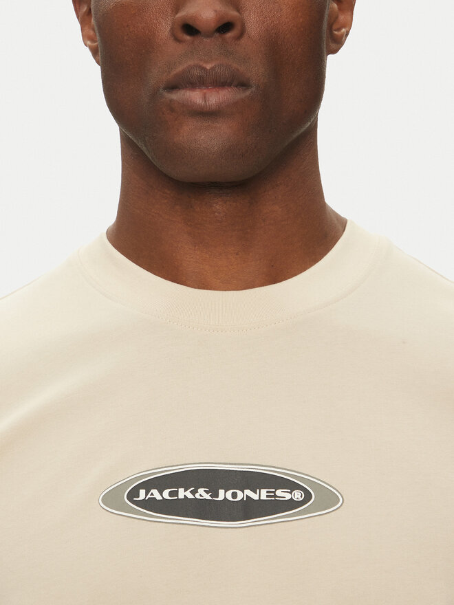 Jack&Jones Jack&Jones Marškinėliai Pacer 12273880 Smėlio Relaxed Fit