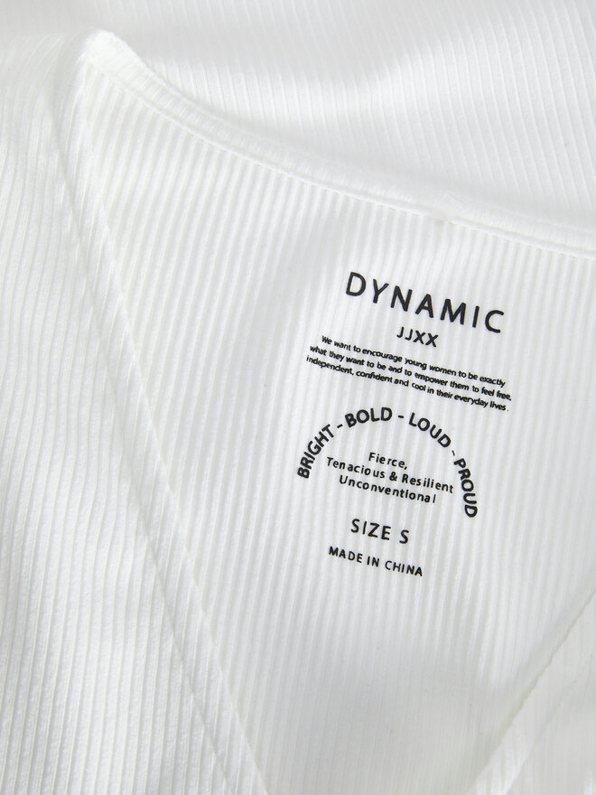 JJXX JJXX Camiseta Hayden 12249361 Blanco Slim Fit