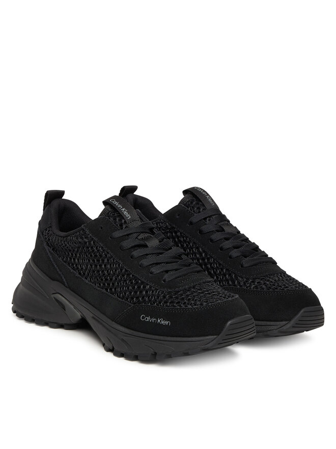 Calvin Klein Сникърси Calvin Klein Hike Runner Lace Up Techmix YW0YW02030 Черен