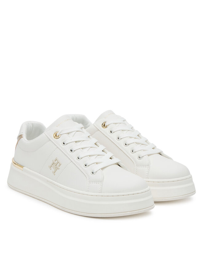 Tommy Hilfiger Сникърси Tommy Hilfiger Low Cut Lace-Up T3A9-33985-1355 D Бял