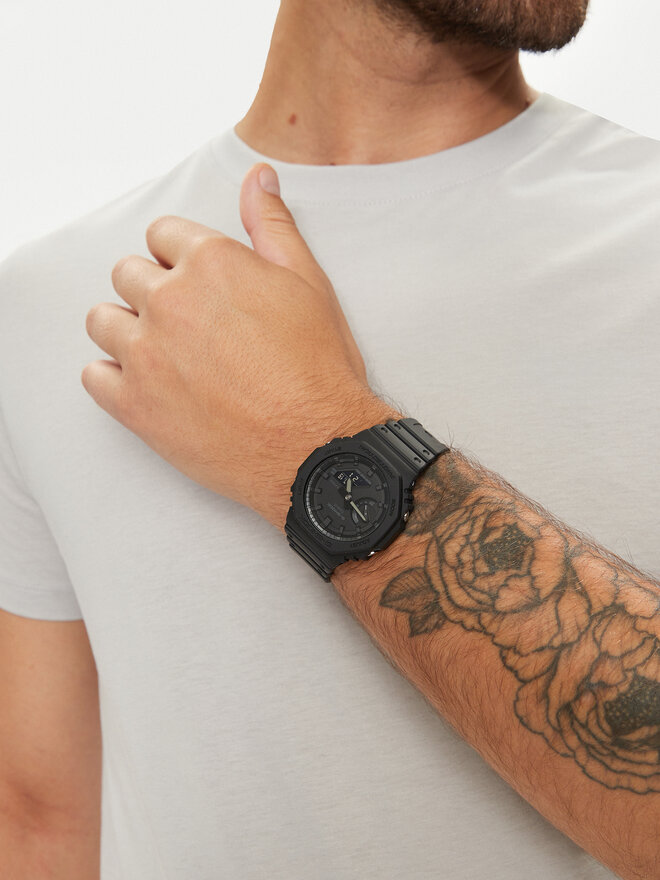 G-Shock Zegarek G-Shock GA-2100-1A1ER Czarny