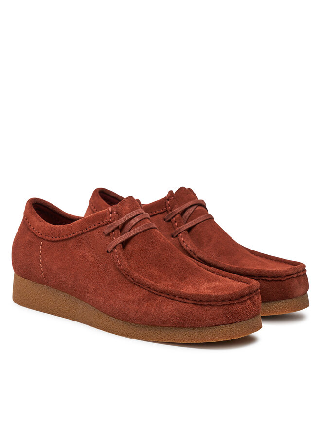 Clarks Мокасини Clarks Wallabee Evo 26178278 Оранжев
