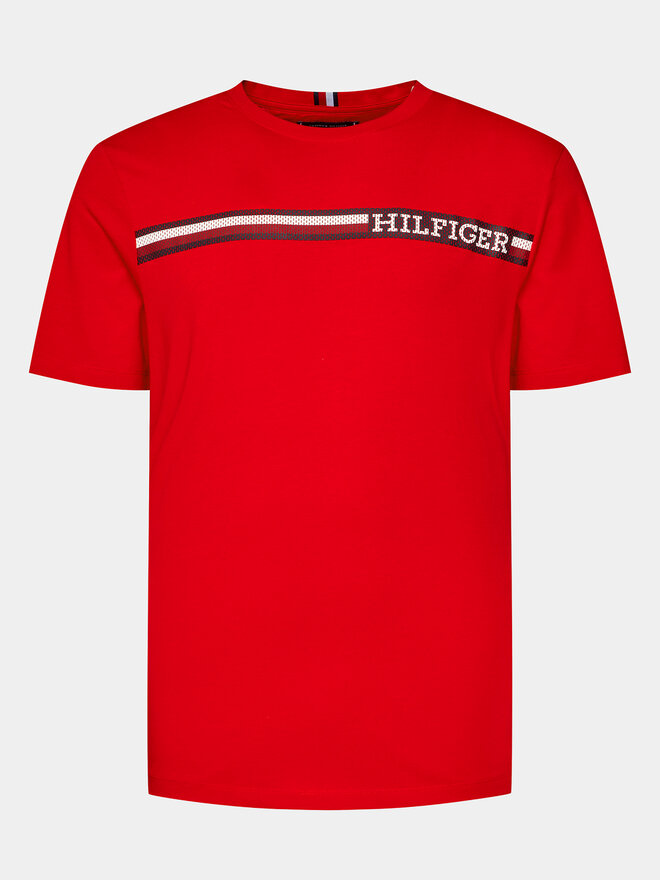 Tommy Hilfiger Tommy Hilfiger Majica Monotype MW0MW33688 Rdeča Regular Fit