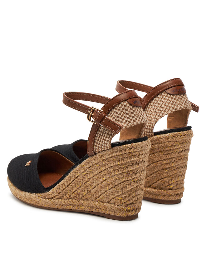 Wrangler Espadryle Wrangler Brava Women Wedge 20241056 Czarny