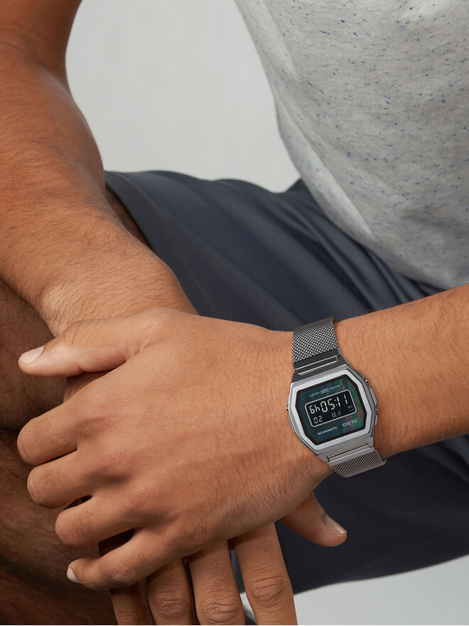 Casio Pulkstenis Casio A1000M-1BEF Sudraba