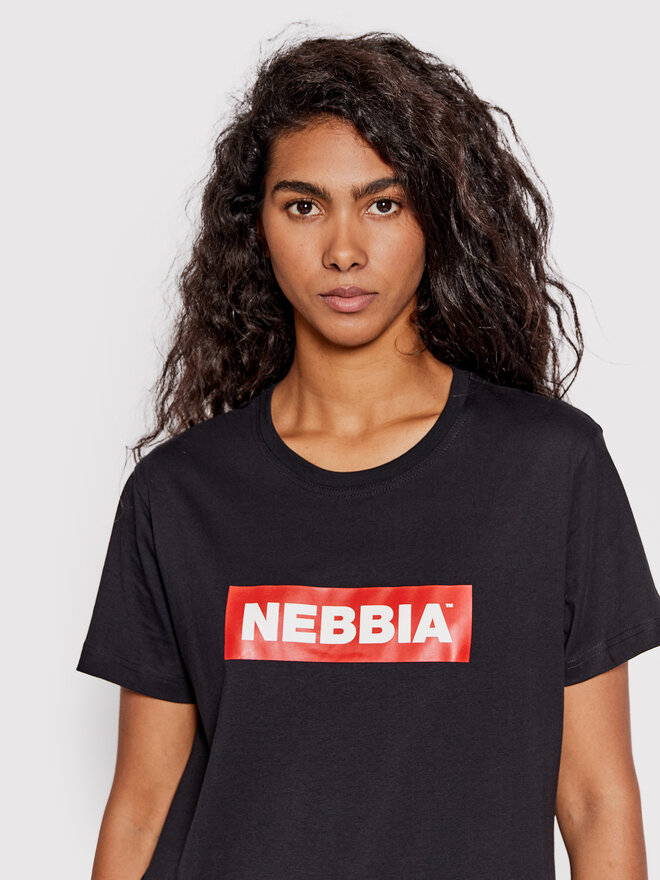 NEBBIA NEBBIA Marškinėliai 592 Juoda Regular Fit