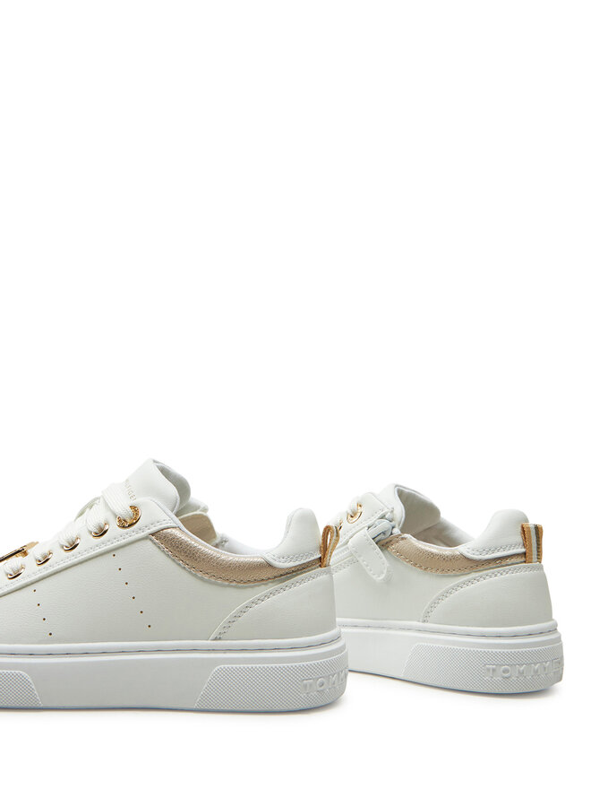 Tommy Hilfiger Sneakersy Tommy Hilfiger Low Cut Lace-Up Sneaker T3A9-33743-1355 M Biały