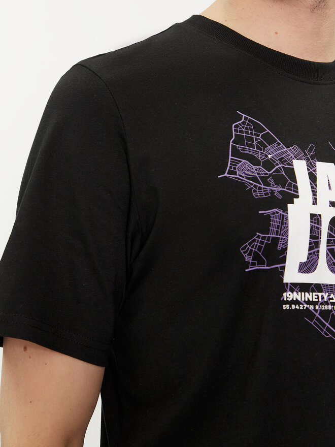 Jack&Jones Jack&Jones 2er-Set T-Shirts Map Logo 12260796 Schwarz Regular Fit