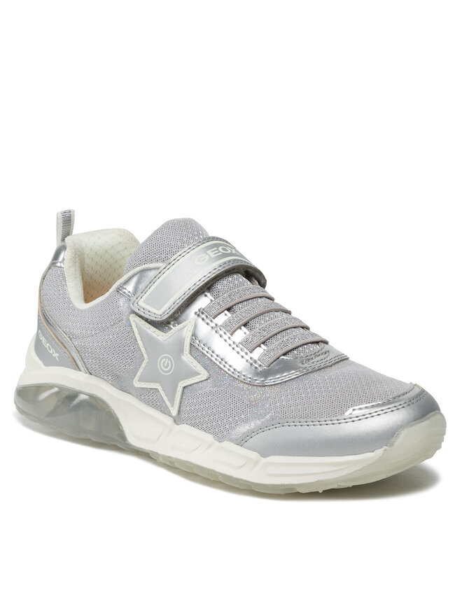 Geox Laisvalaikio batai Geox J Spaziale G. A J25DAA 014AJ C1007 DD Sidabrinė