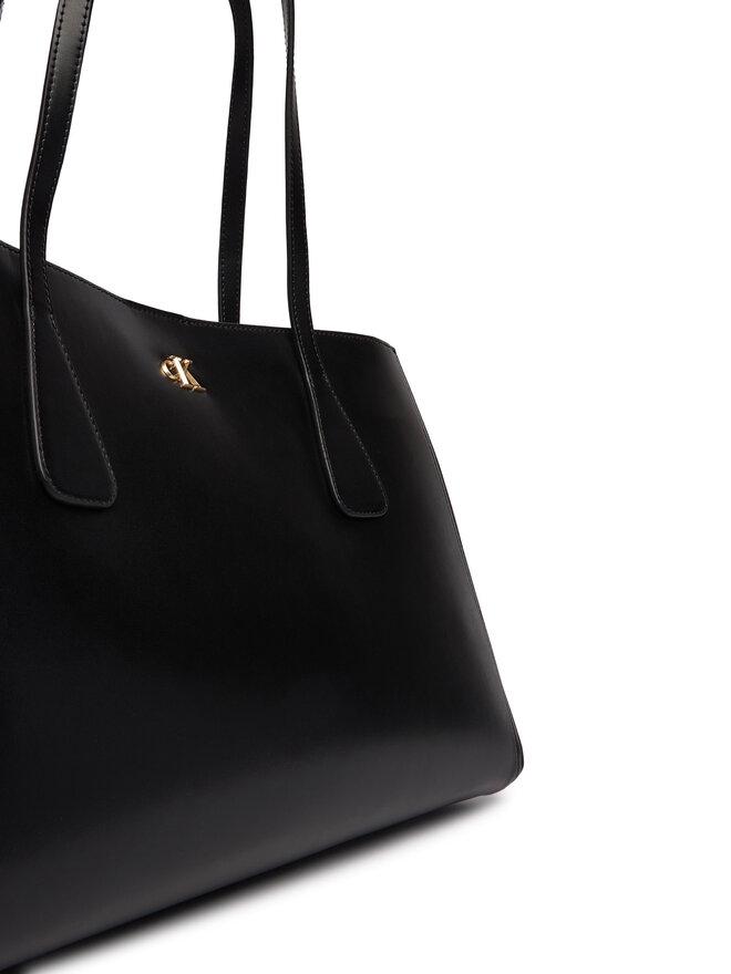 Calvin Klein Handtasche Calvin Klein Ck Snap Large Tote LV04F3502G Schwarz