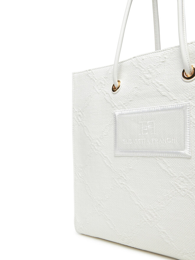 Elisabetta Franchi Geantă Elisabetta Franchi BS-82A-52E2-V440 Alb