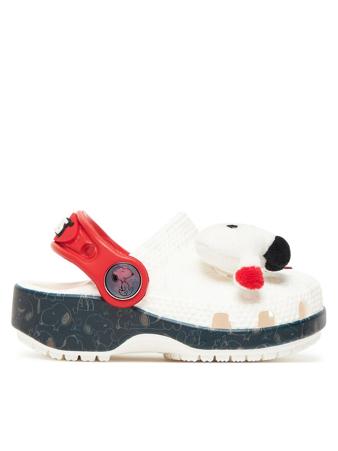 Crocs Natikači Crocs Classic Peanuts 211126 Bela