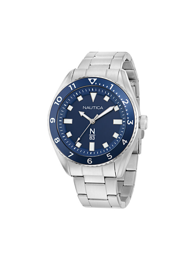 Nautica Pulkstenis Nautica Finn World NAPFWF407 Sudraba