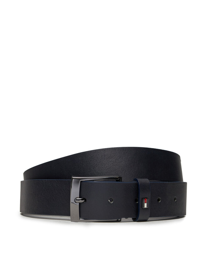Tommy Hilfiger Vīriešu josta Tommy Hilfiger Adan AM0AM12547 Tumši zils