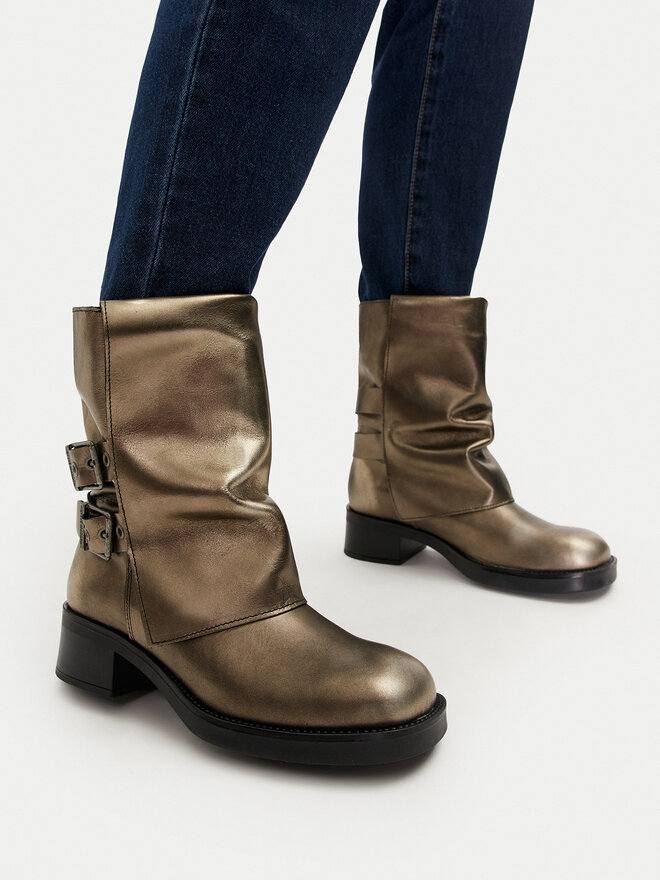 Steve Madden Botine Steve Madden Bonfire SM11003415 Auriu