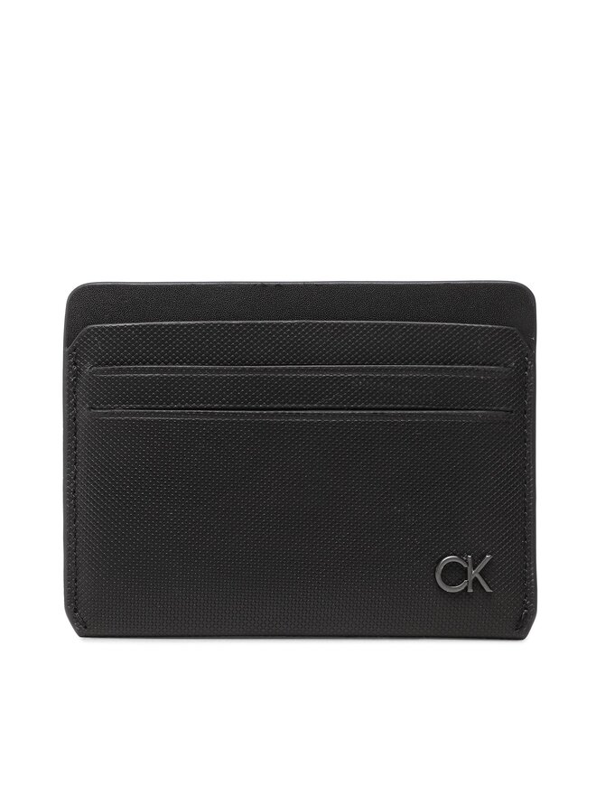 Calvin Klein Kreditinių kortelių dėklas Calvin Klein Ck Clean Pq Cardholder 6Cc K50K510288 Juoda