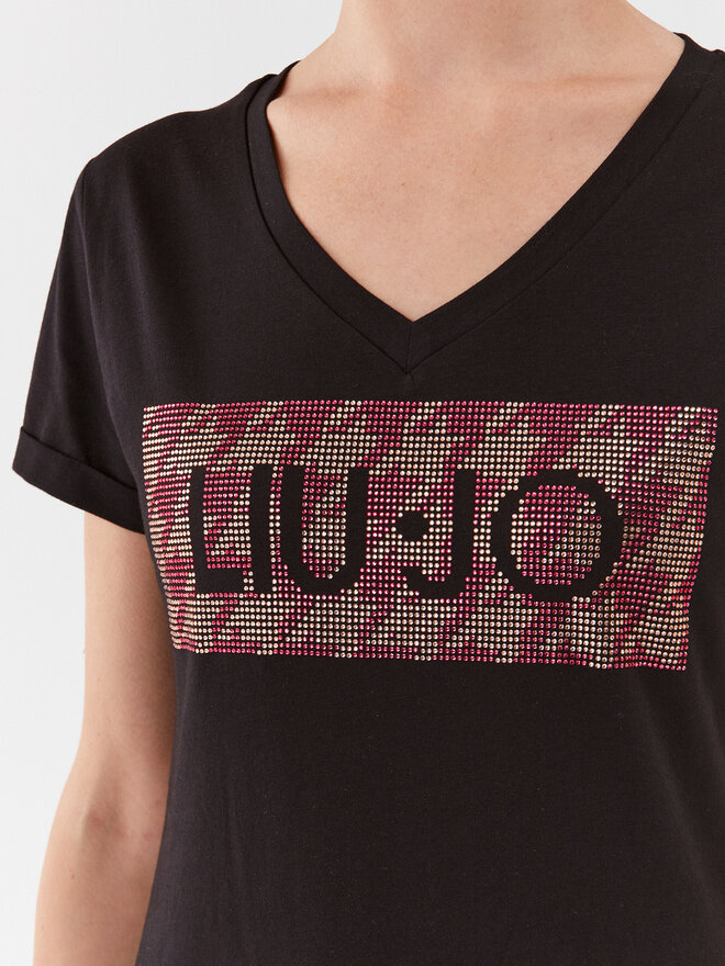 Liu Jo Liu Jo Футболка MF3338 JS923 Чорний Regular Fit
