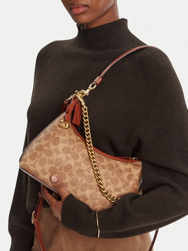 Coach Τσάντα Coach CAM26 B4XHG Καφέ