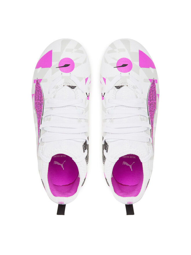 Puma Futbalové topánky Puma Ultra 5 Match Forever Fg/Ag Jr 108413 01 Biela