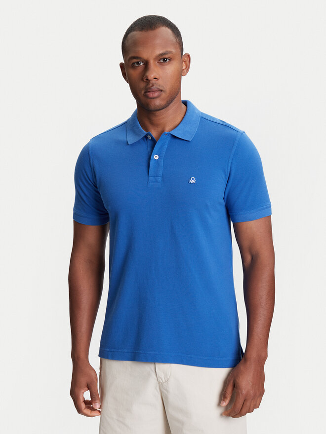 United Colors Of Benetton United Colors Of Benetton Pólóing 3089J3179 Kék Regular Fit