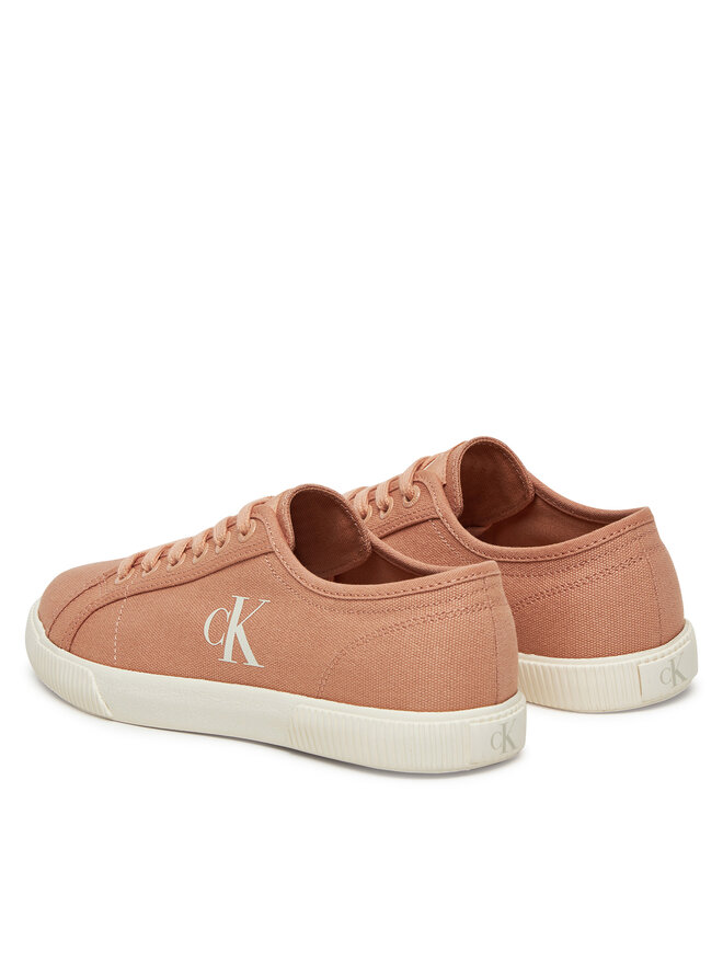 Calvin Klein Jeans Πάνινα παπούτσια Calvin Klein Jeans Ess Vulc Low Cv Mg Wn YW0YW01762 Κοραλλί