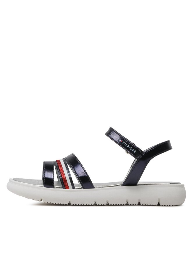 Tommy Hilfiger Σανδάλια Tommy Hilfiger Stripes Velcro T4A2-32771-1372 S Σκούρο μπλε