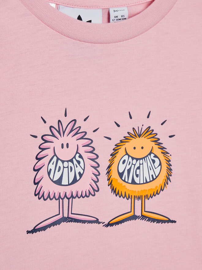 adidas adidas Σετ t-shirt και αθλητικό σορτς KEVIN LYONS HC1985 Ροζ Regular Fit